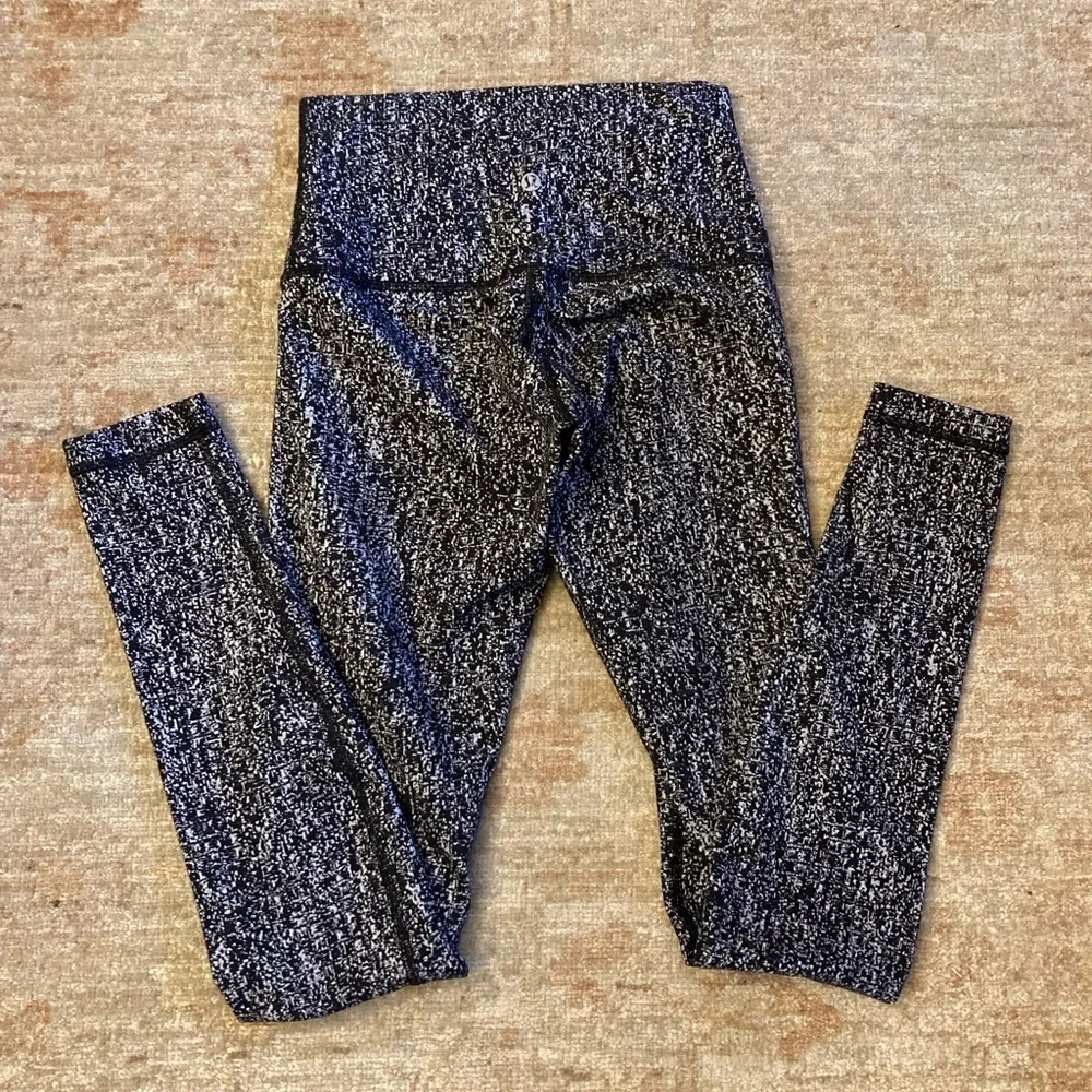 lululemon athletica Black Speckle High-Waist Leggings